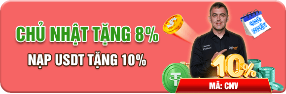 chủ nhật tặng 8%